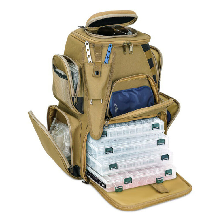 khaki-fishing-tackle-backpack