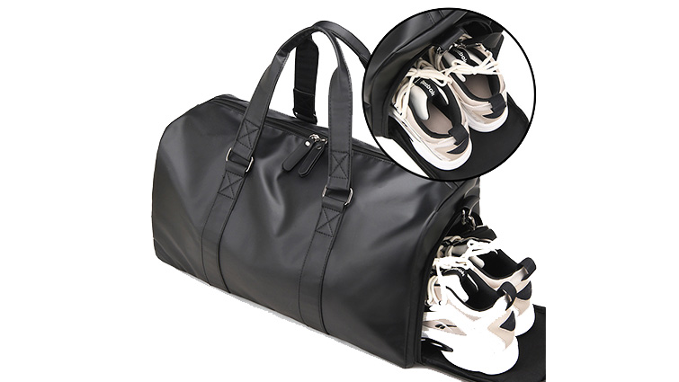 trendy-leather-travel-duffel-bag-with-shoes-compartment